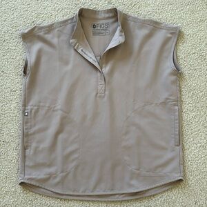 FIGS Slate XS Rafaela Oversized Scrub Top